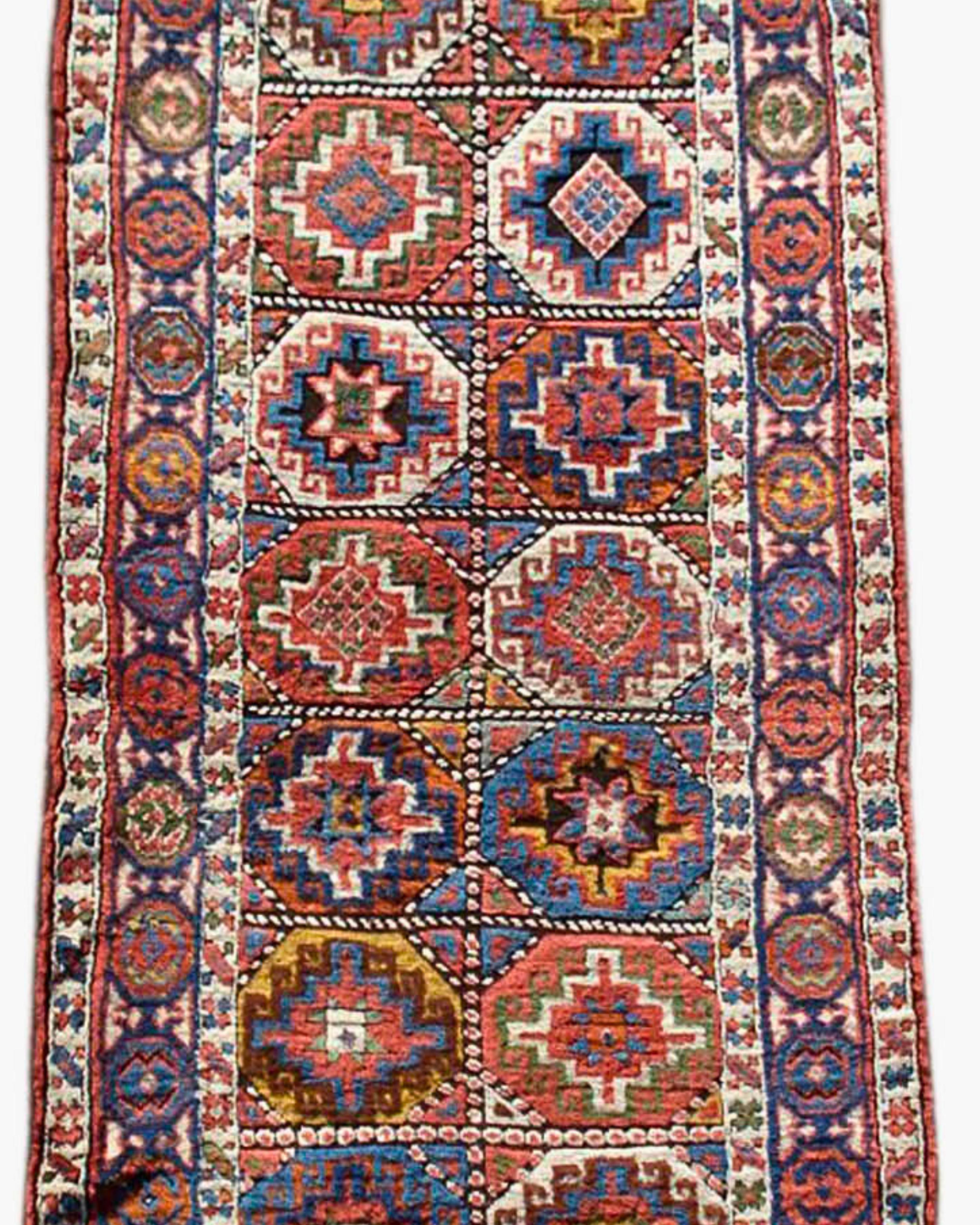 Antique Persian Shahsevan Runner, 19th Century In Excellent Condition For Sale In San Francisco, CA