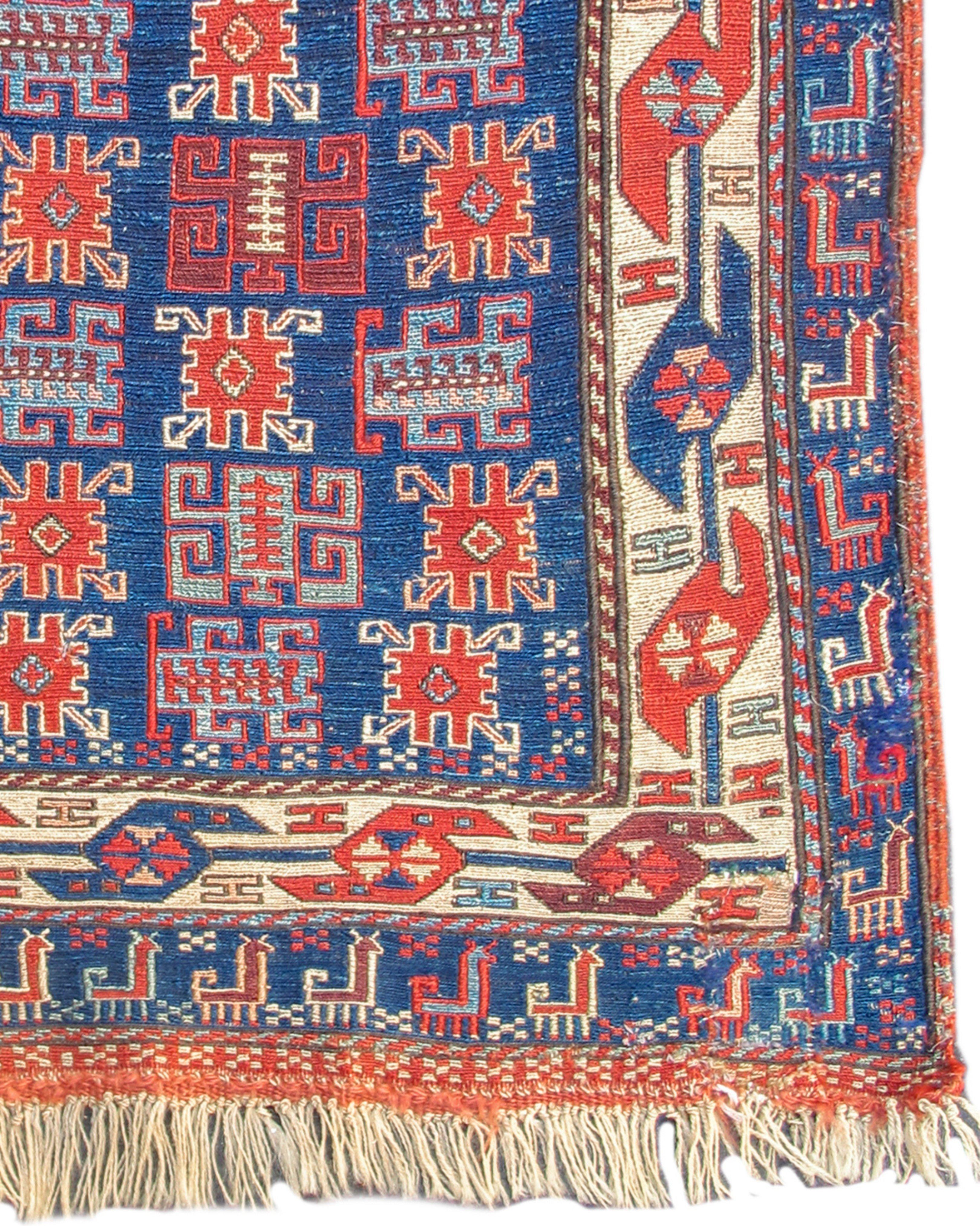 Wool Antique Persian Shahsevan Sumak Bagface, 19th Century For Sale