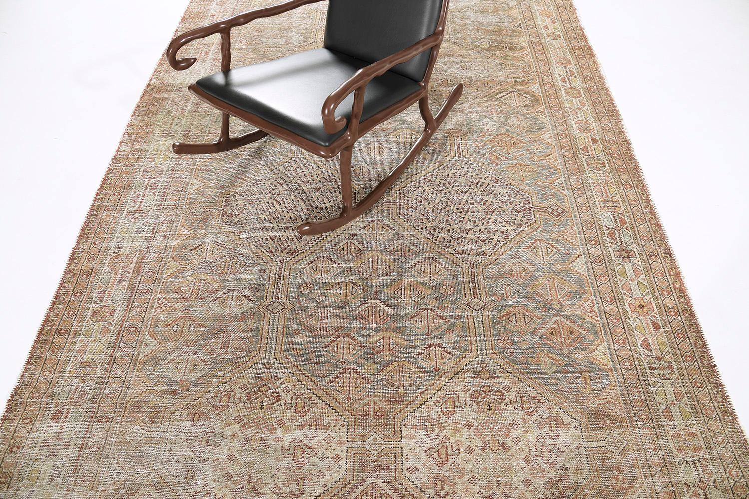 20th Century Antique Persian Shiraz by Mehraban Rugs For Sale