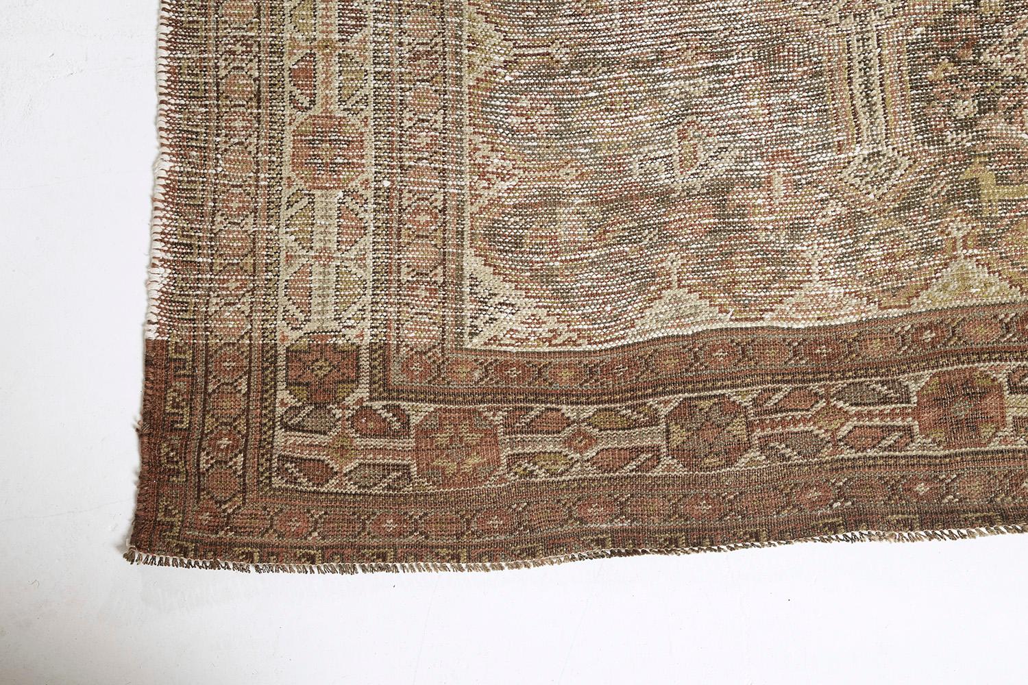 Wool Antique Persian Shiraz by Mehraban Rugs For Sale