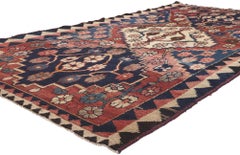 Antique Persian Shiraz Carpet, 04'11 x 09'00