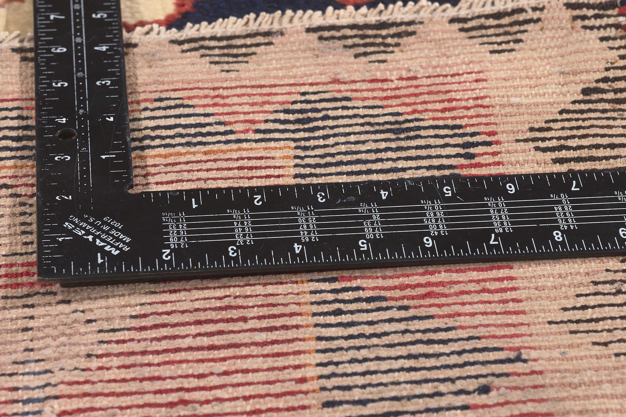 20th Century Antique Persian Shiraz Carpet, 04'11 x 09'00 For Sale
