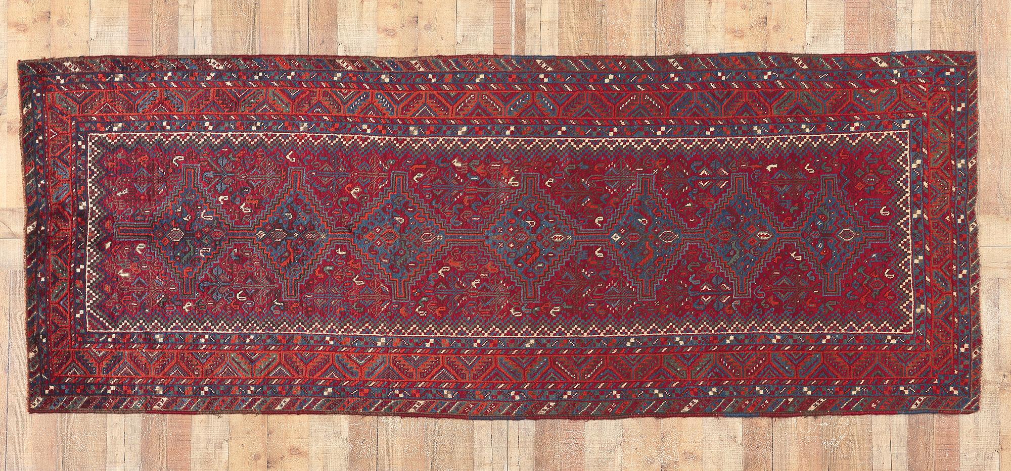 Antique Persian Shiraz Diamond Carpet For Sale 2