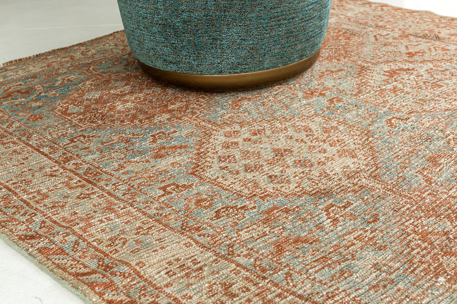 Hand-Knotted Antique Persian Shiraz For Sale