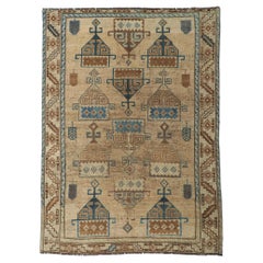 Antique Persian Shiraz Lori Rug with Tribal Style
