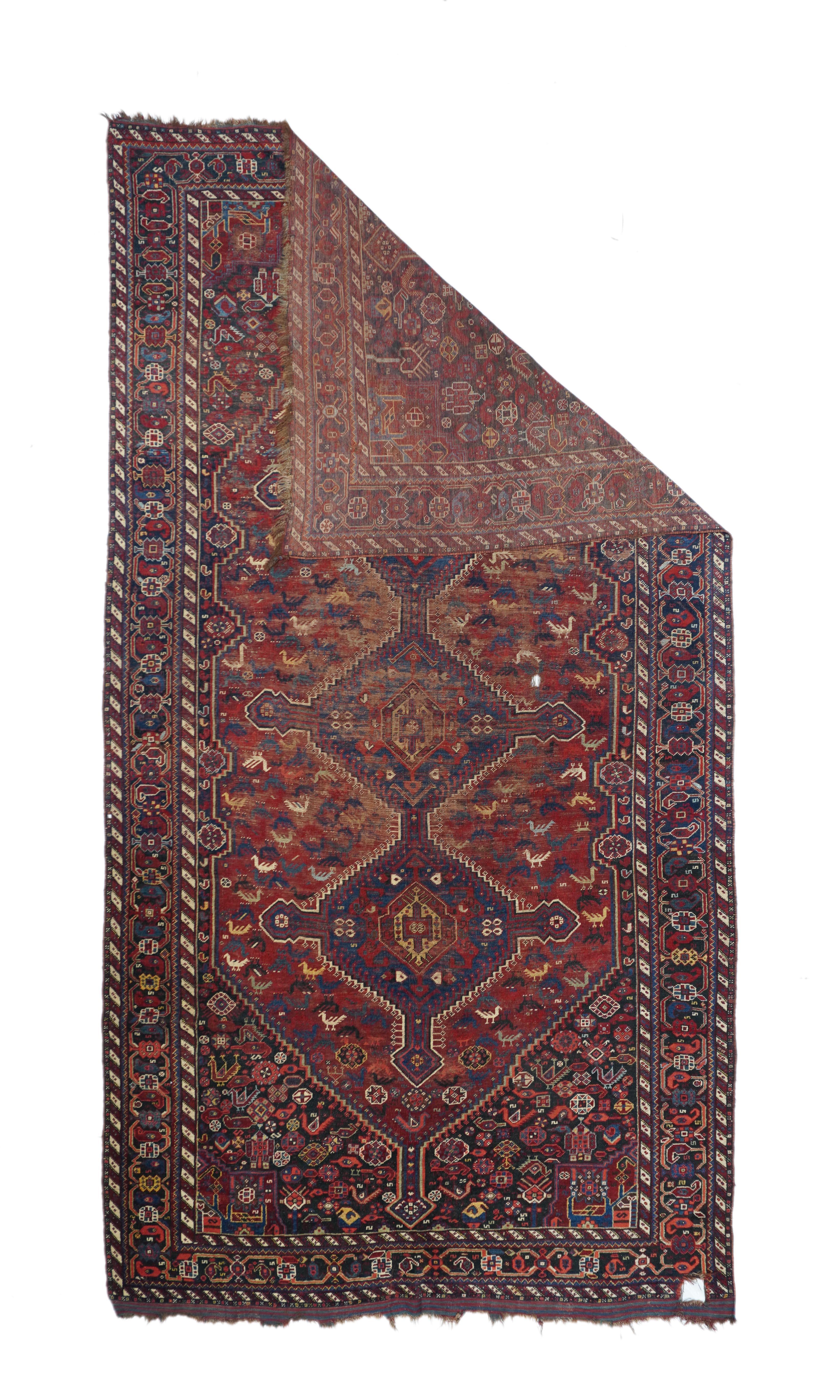 Antique Persian Shiraz Rug 5’9” x 11’0