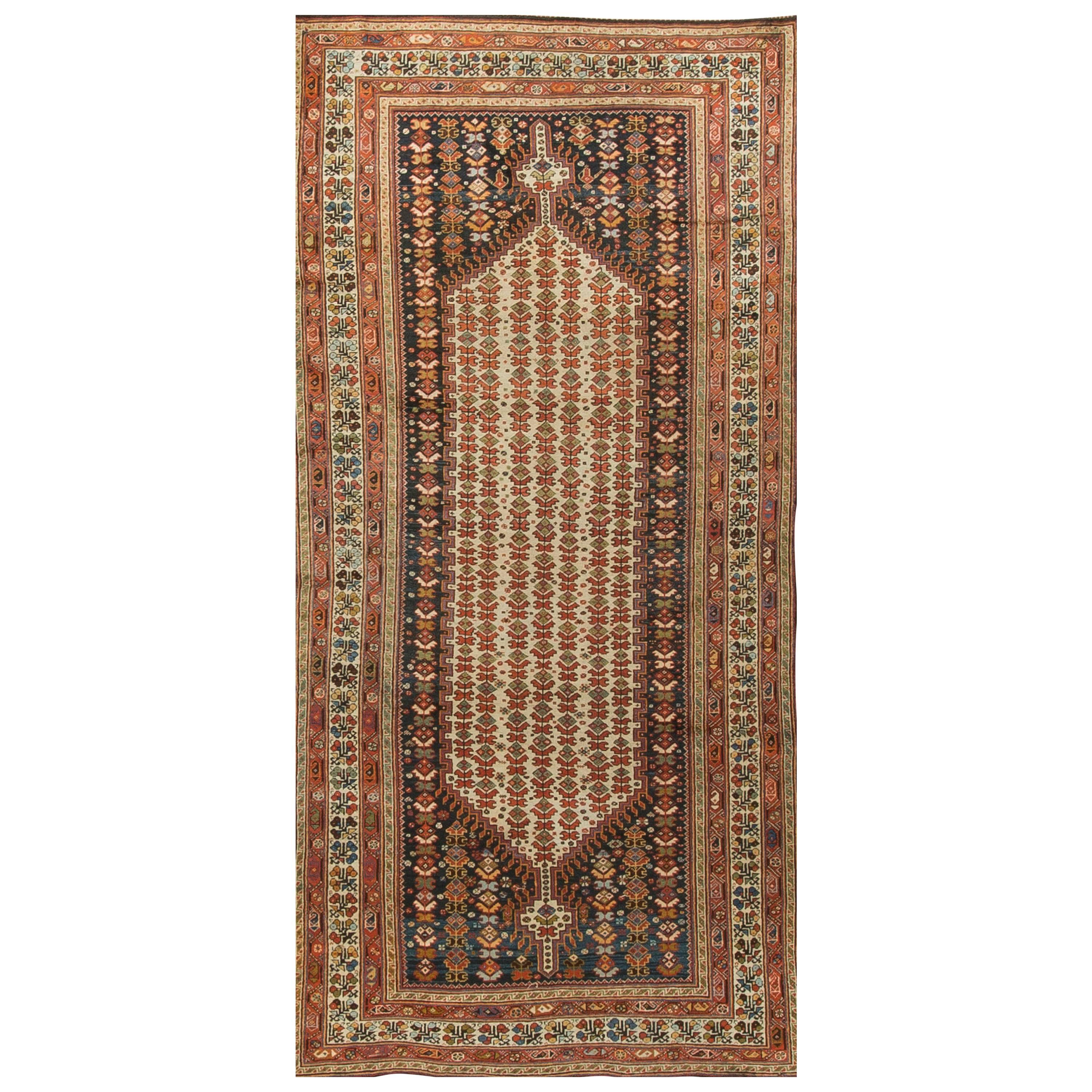 Contrasted Antique Persian Shiraz Rug at 1stDibs shiraz rugs