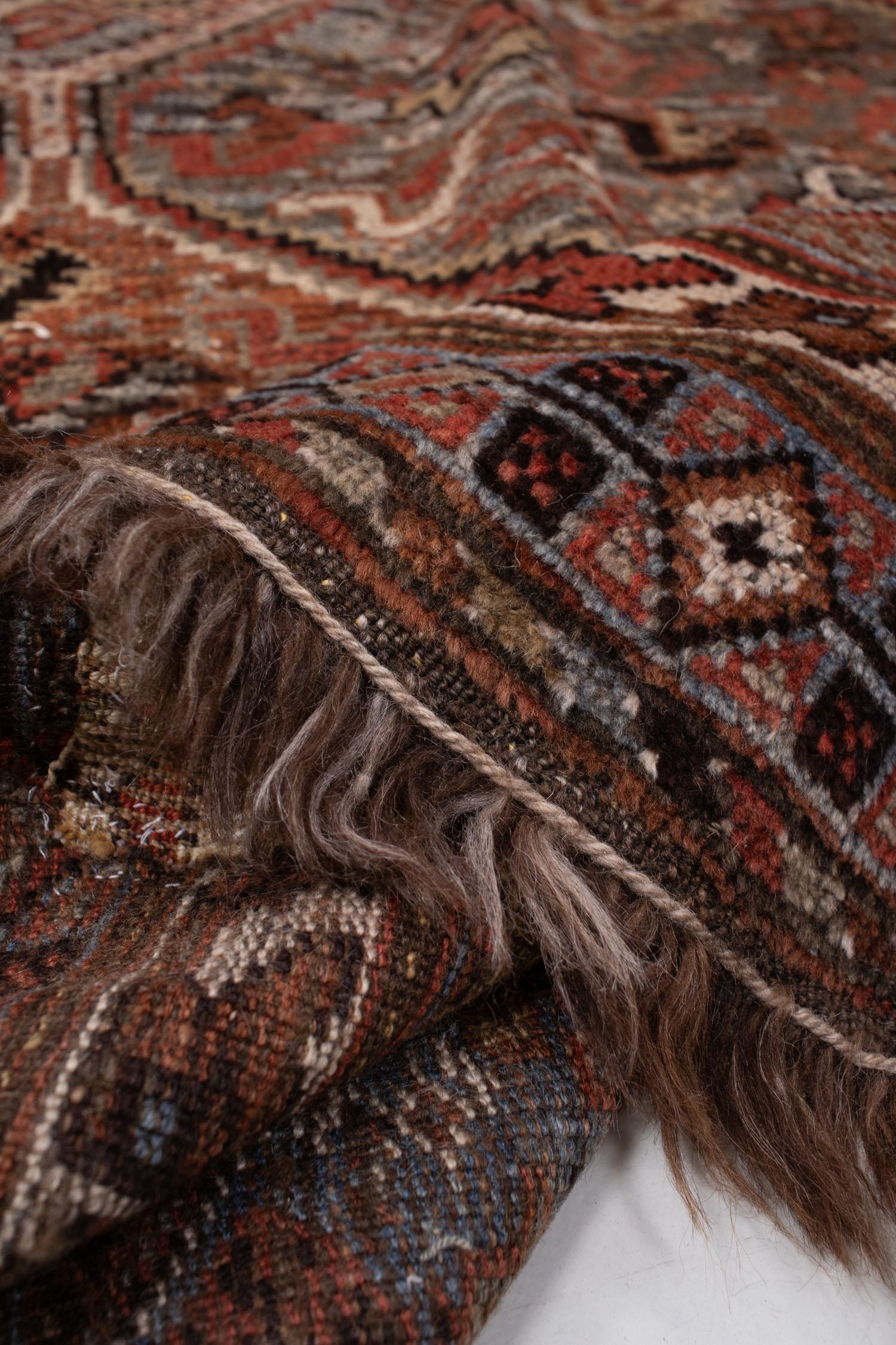 Antique Persian Shiraz Rug For Sale 7