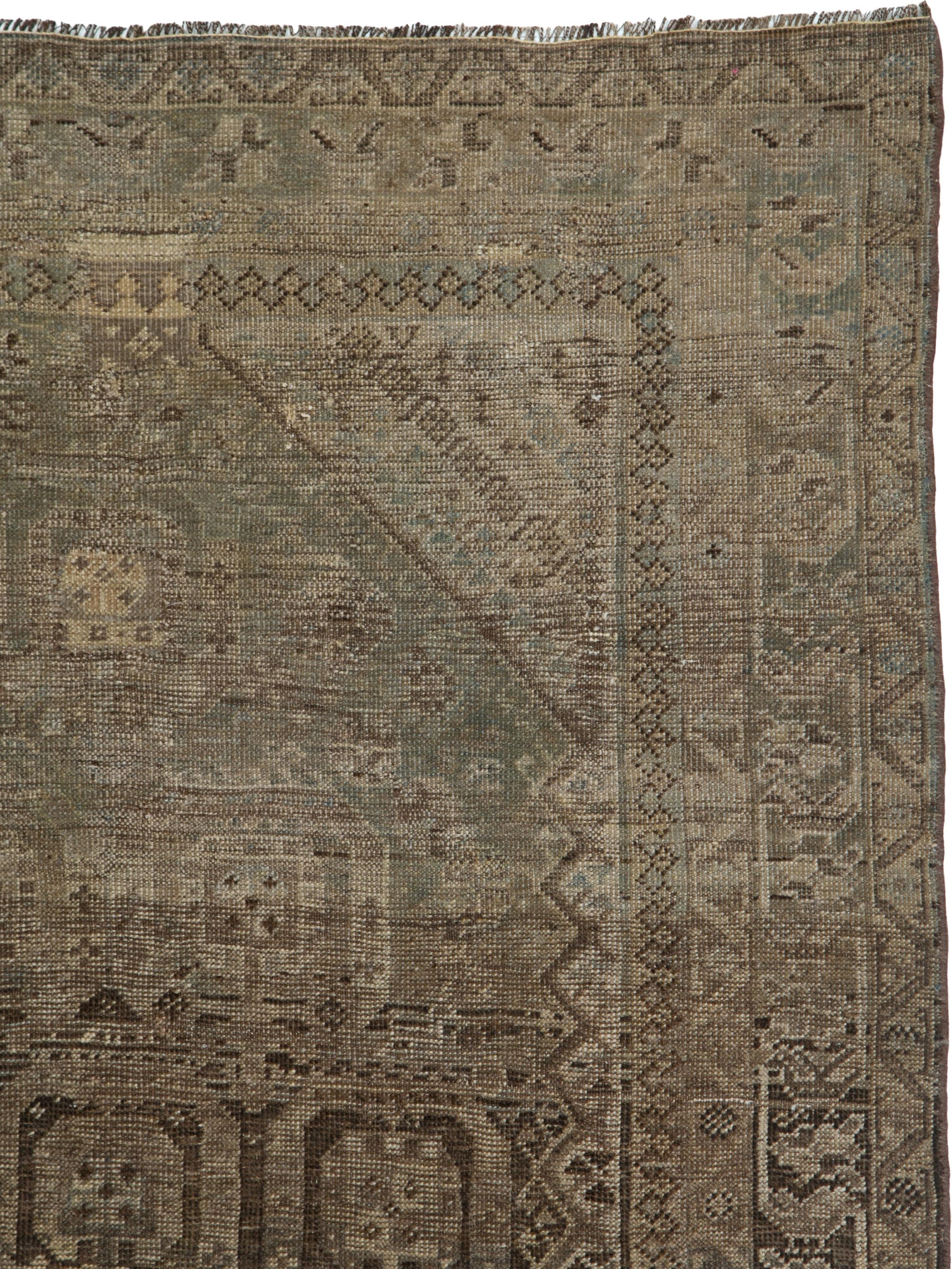Hand-Knotted Antique Persian Shiraz Rug