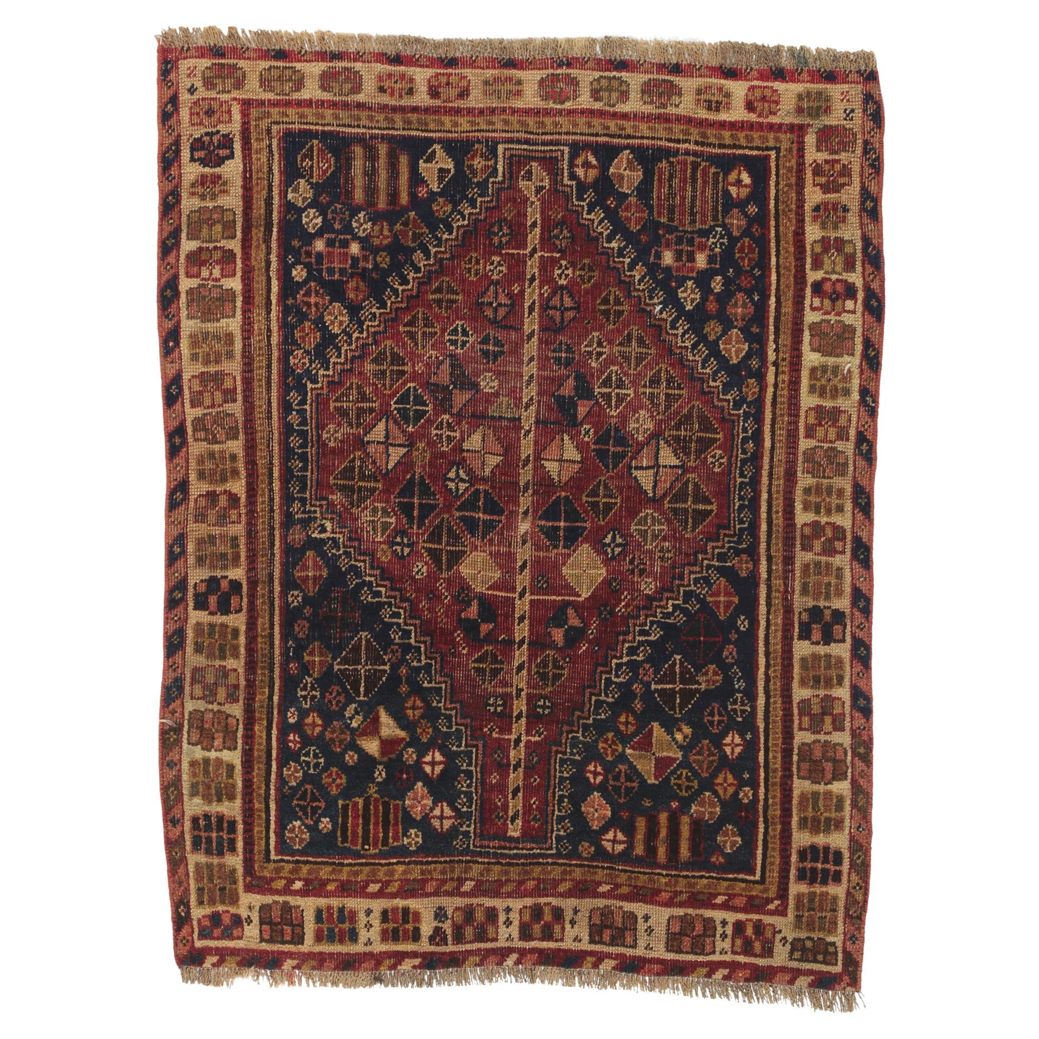 Antique Persian Shiraz Rug For Sale