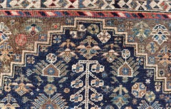 Antique Persian Shiraz Rug With Rich Tribal Motifs and Medallion 3'6 x 5'4