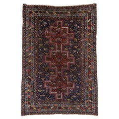 Antique Persian Shiraz Rug with Tribal Style and Nomadic Charm