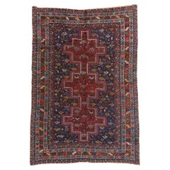 1910's Persian Shiraz Nomadic Tribal Rug with Modern Style