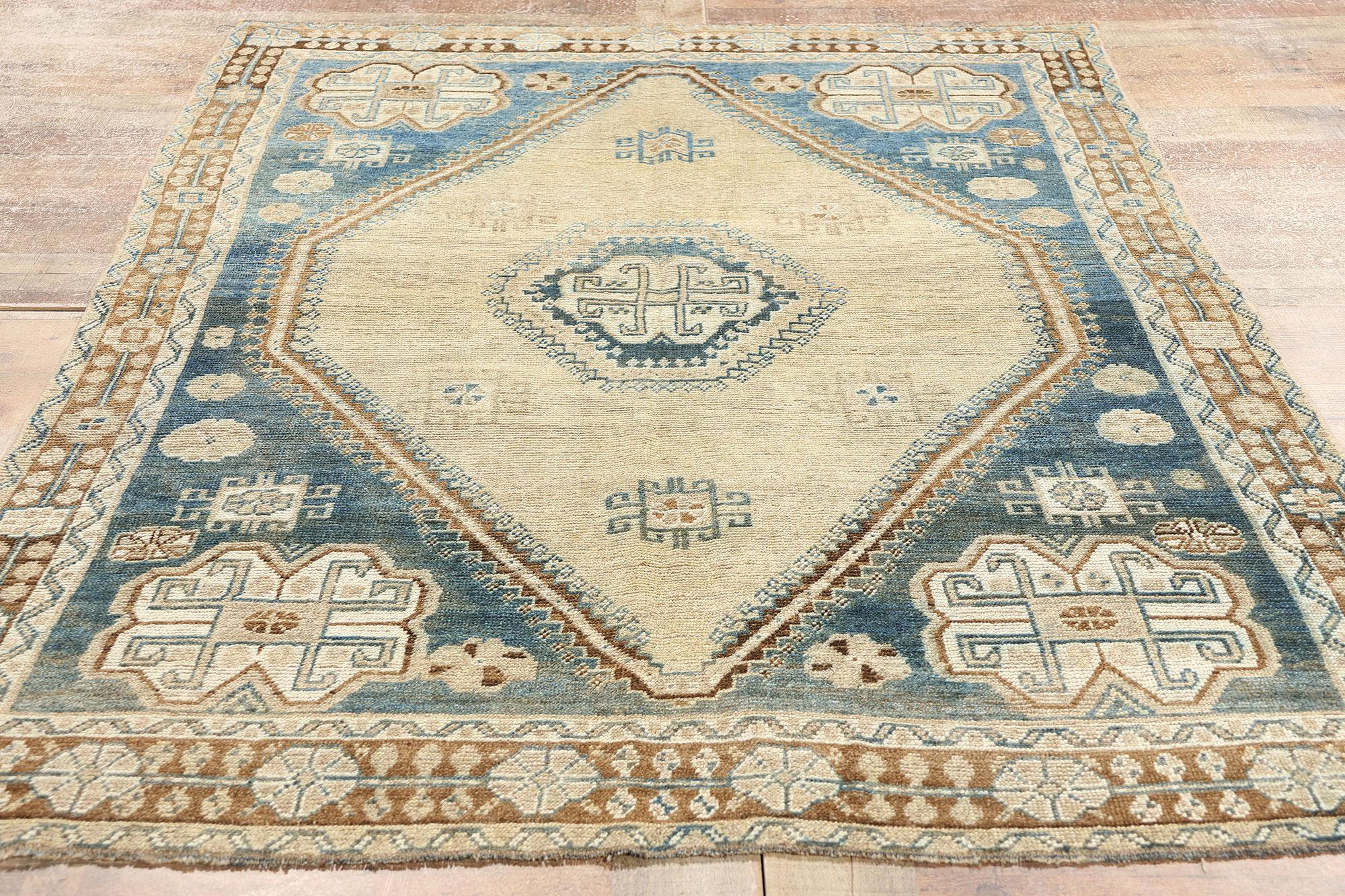 Antique Blue Persian Shiraz Rug  For Sale 1