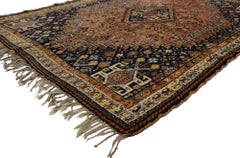 Antique Persian Shiraz Rug with Tribal Style
