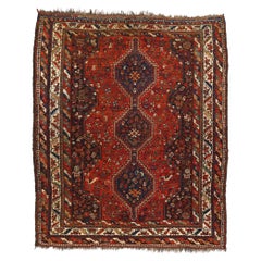 Fin du 19e siècle - Tapis persan antique de Chiraz