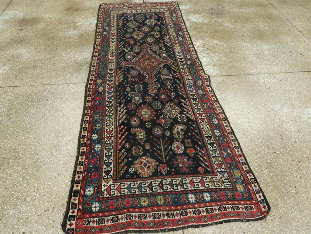 Hand-Knotted Antique Persian Shiraz Runner