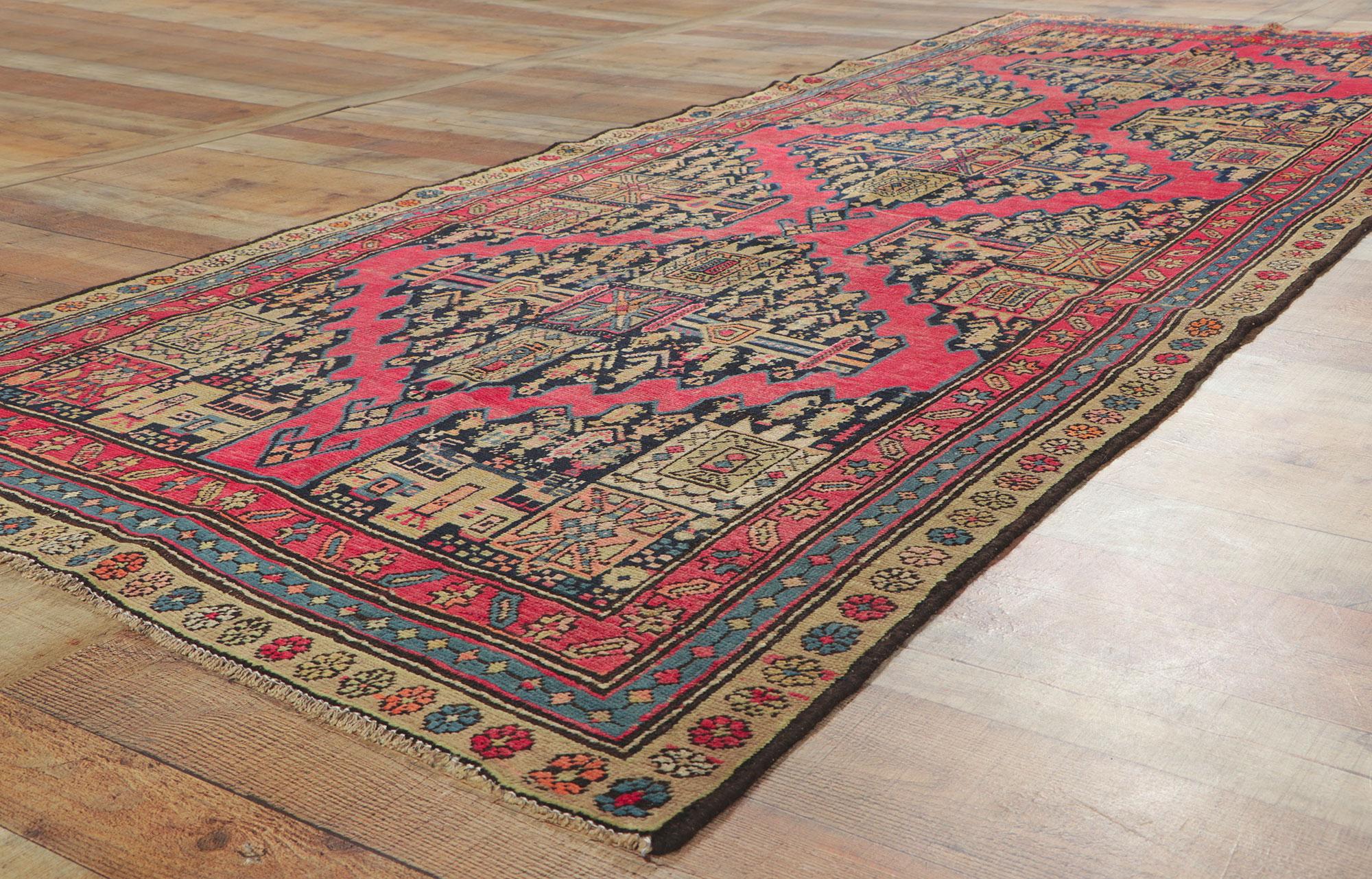 20th Century Antique Persian Shiraz Runner For Sale