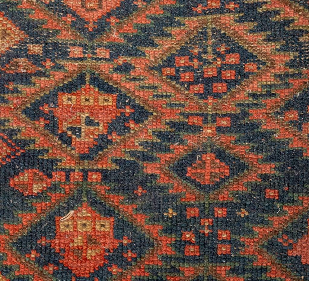 19th Century Antique Persian Shirvan Rug 6.7' x 4.3' For Sale