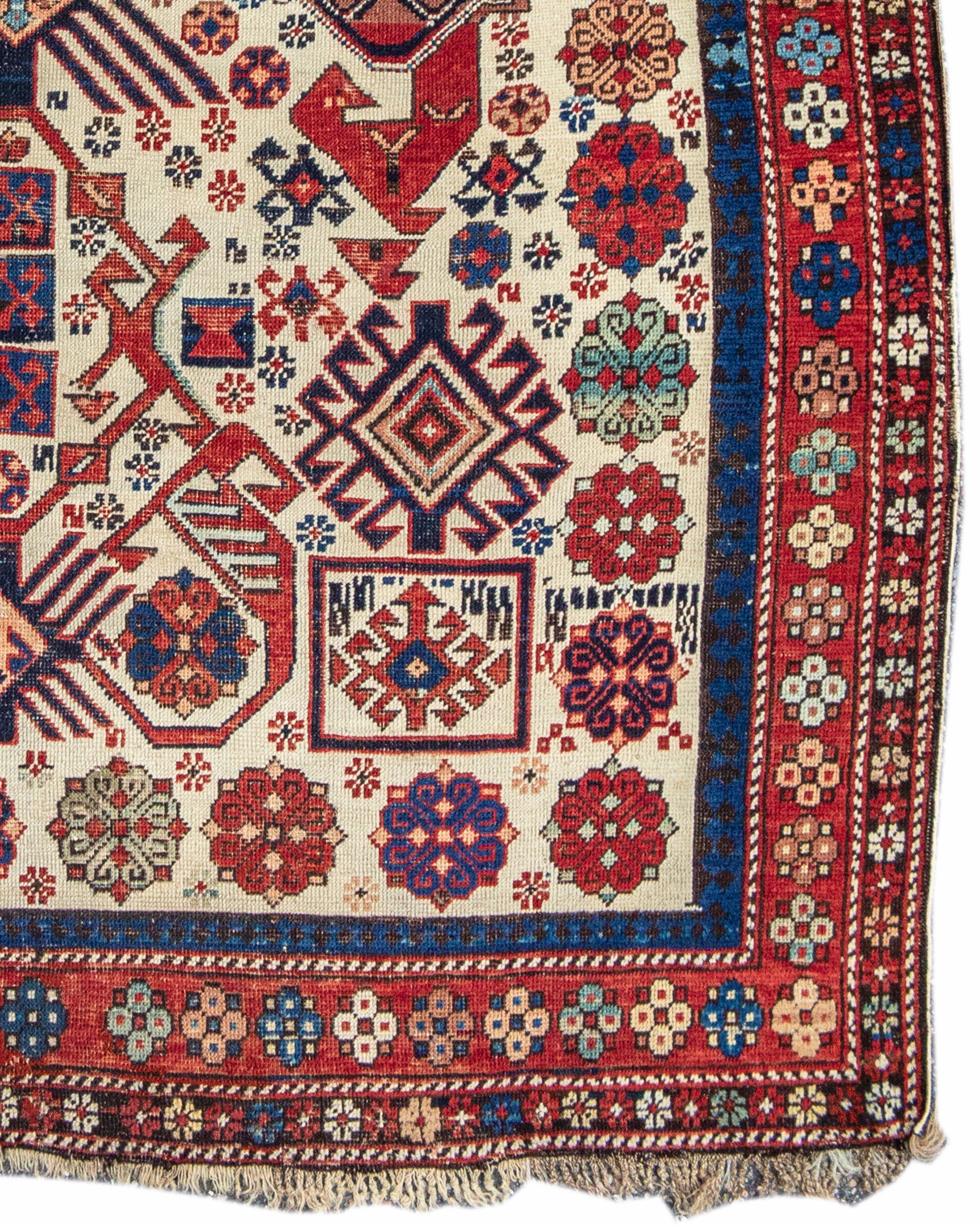 Antique Persian Shirvan Rug, Late 19th Century In Good Condition In San Francisco, CA