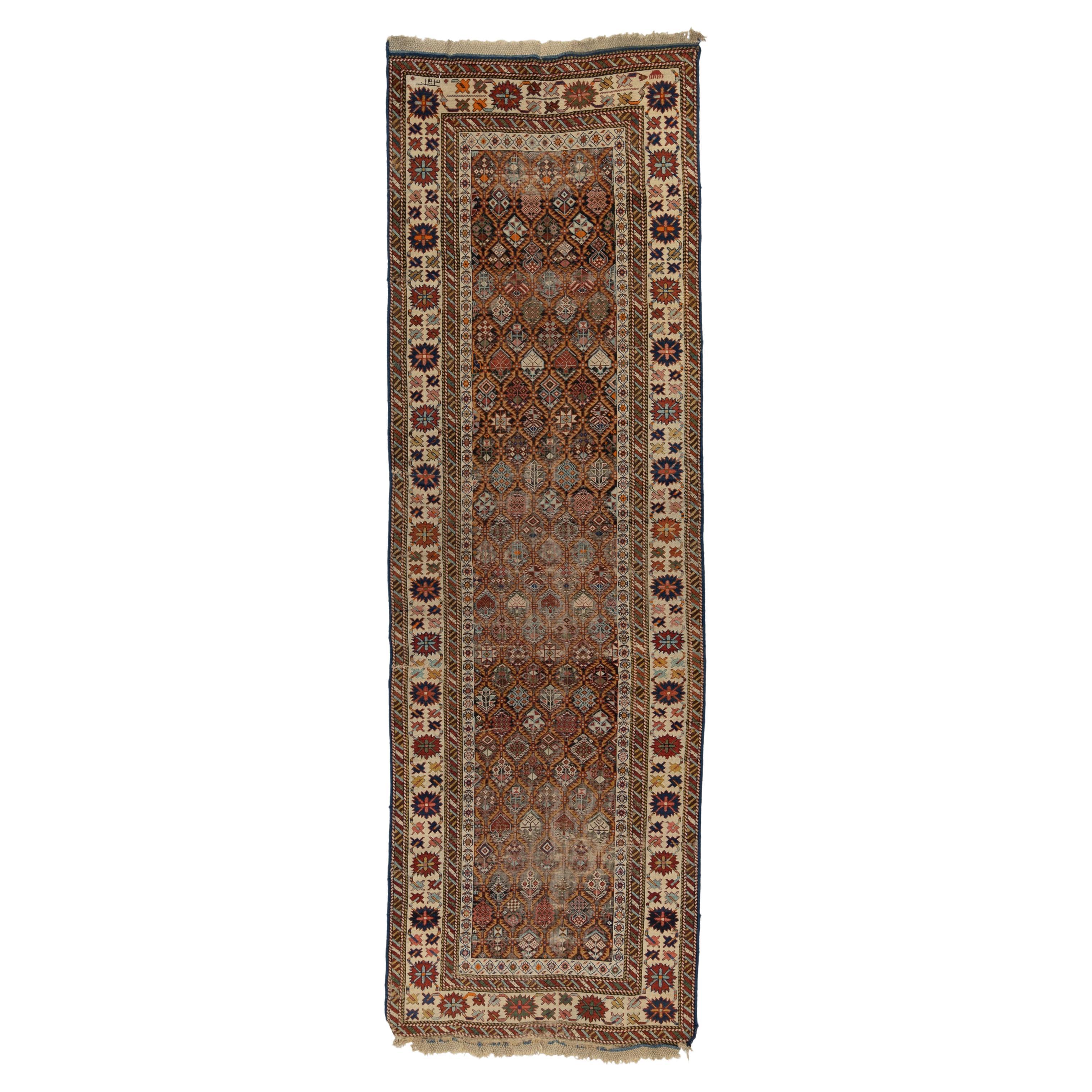 Antique Persian Shirvan Runner Rug For Sale