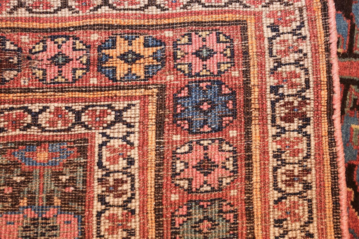 Antique Persian Shrub Design Bidjar Carpet. 4 ft 1 in x 12 ft 6 in For Sale 1