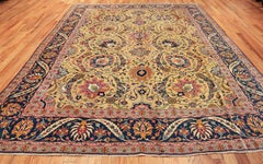 Antique Persian Sickle Leaf Tabriz Rug. Size: 9 ft x 12 ft (2.74 m x 3.66 m)