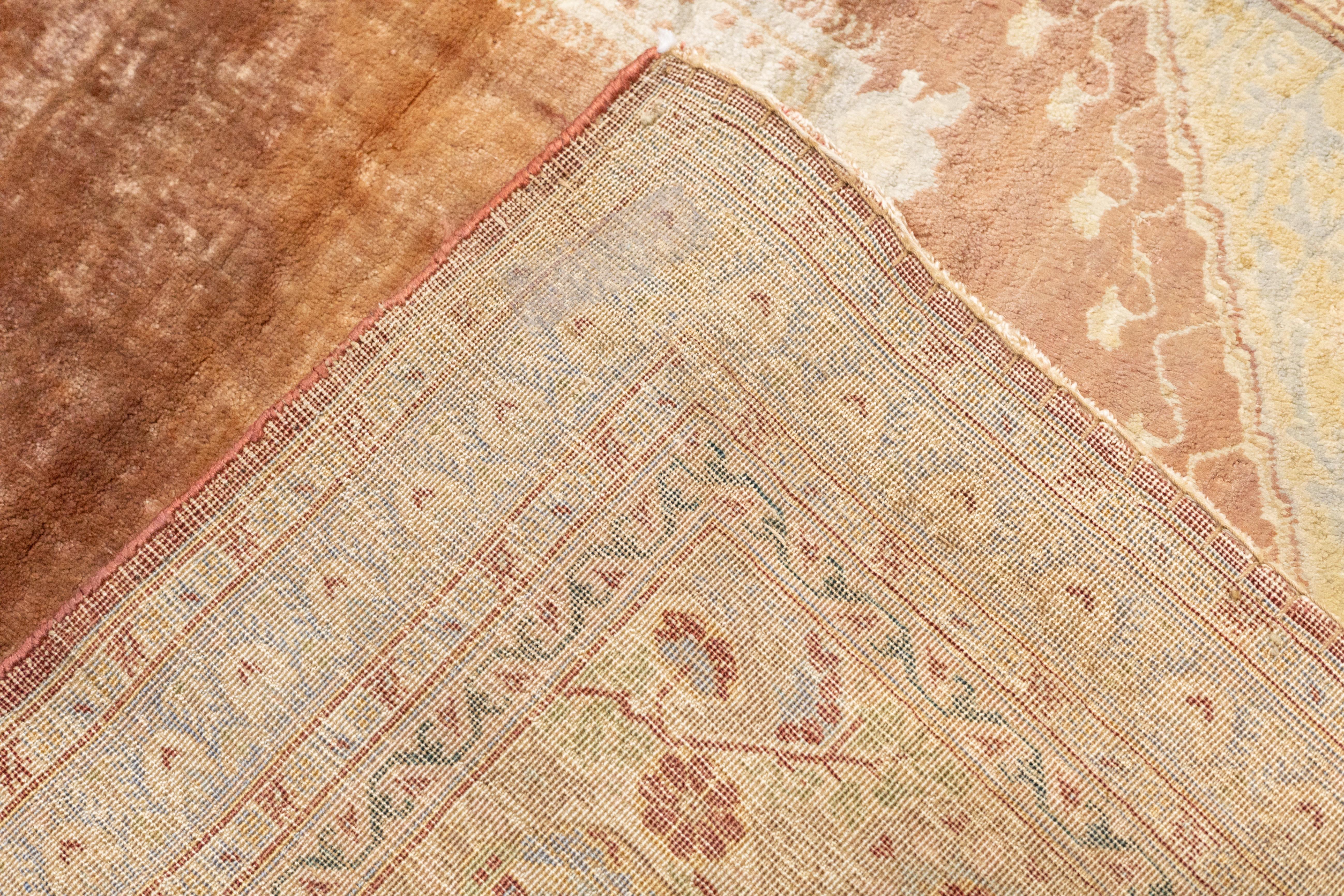 Antico Tabriz in seta persiana Haji Jalili  Tappeto 4'1'' x 5'5'' in vendita 3