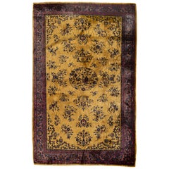 Antique Persian Silk Kashan, circa 1900