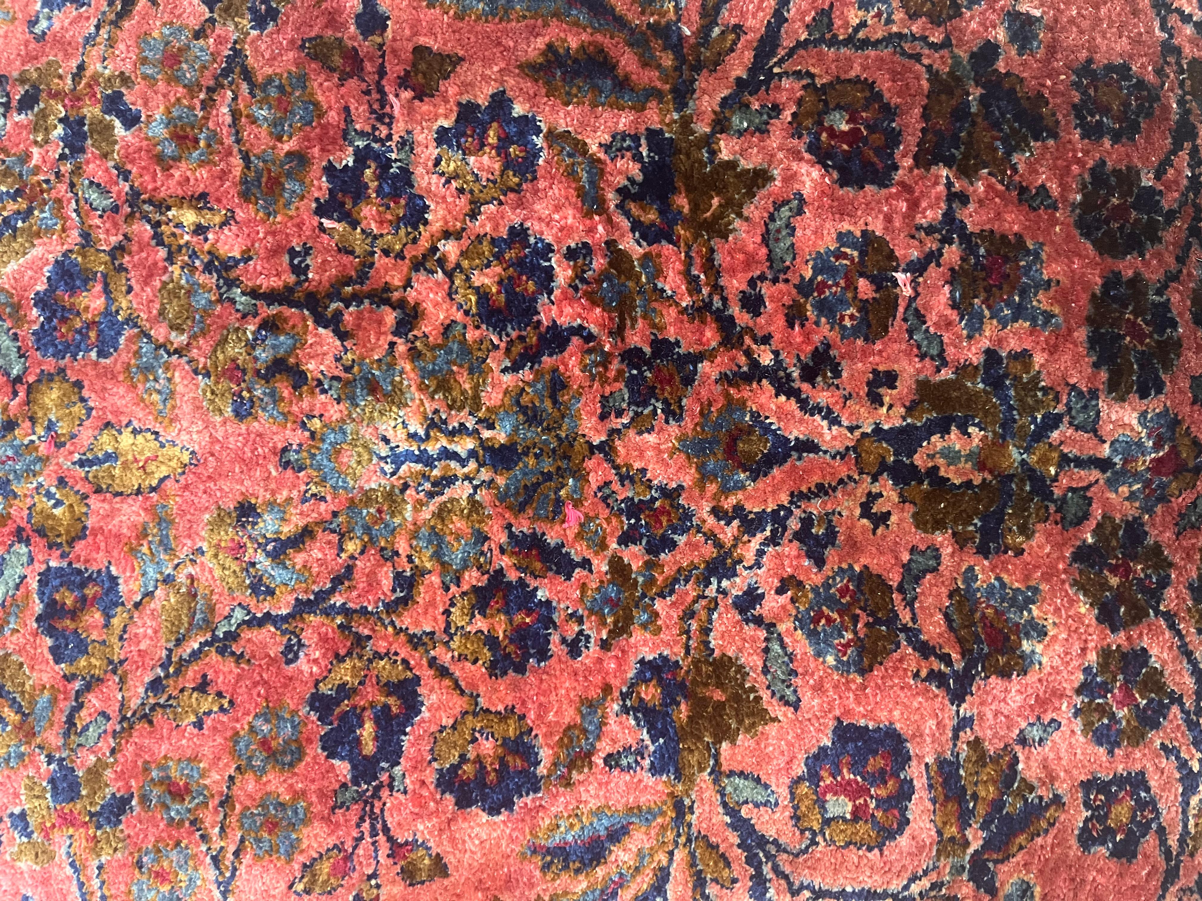 Antique Persian Silk Kashan Rug 2’0