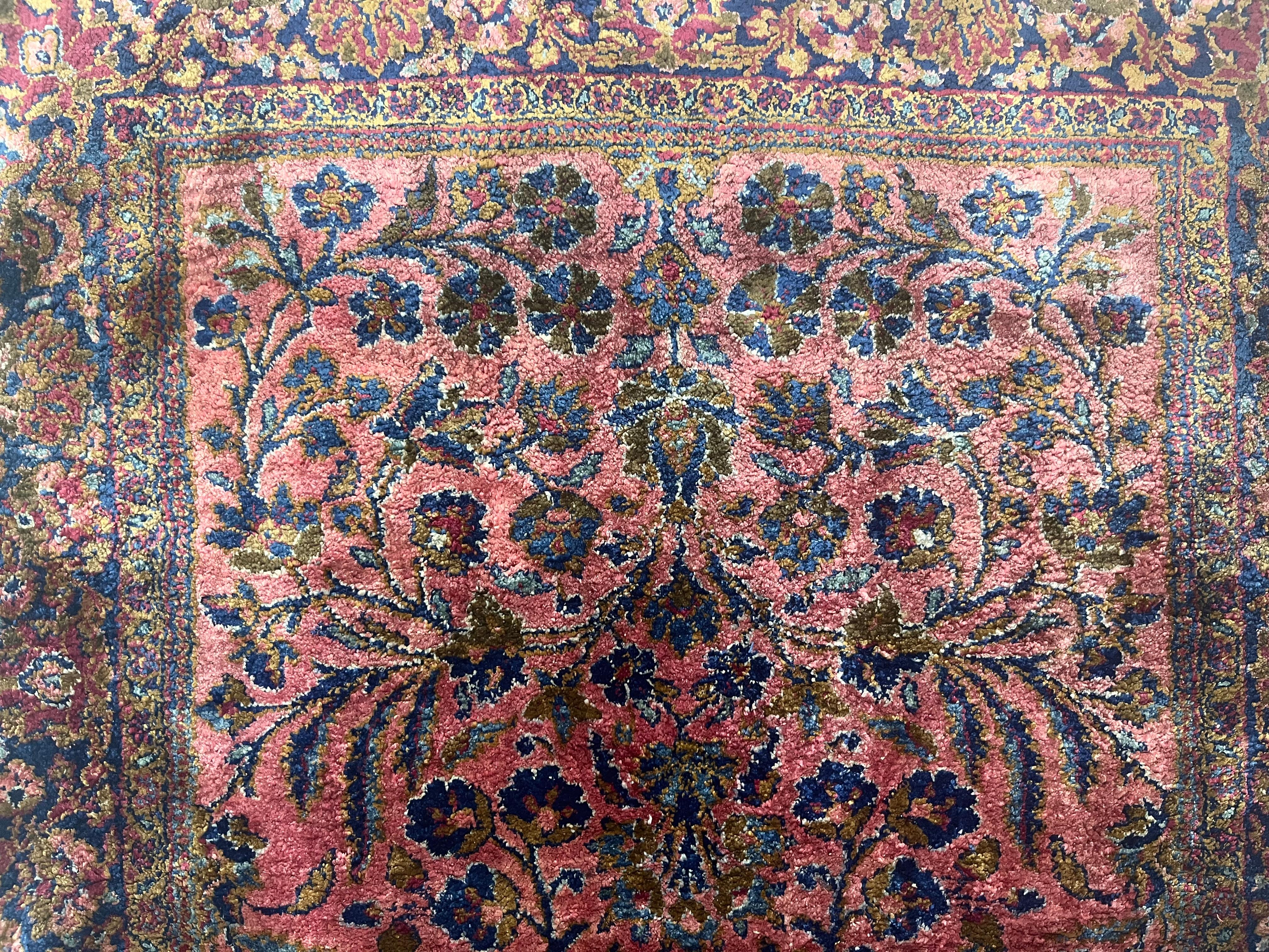 20th Century Antique Persian Silk Kashan Rug 2’0