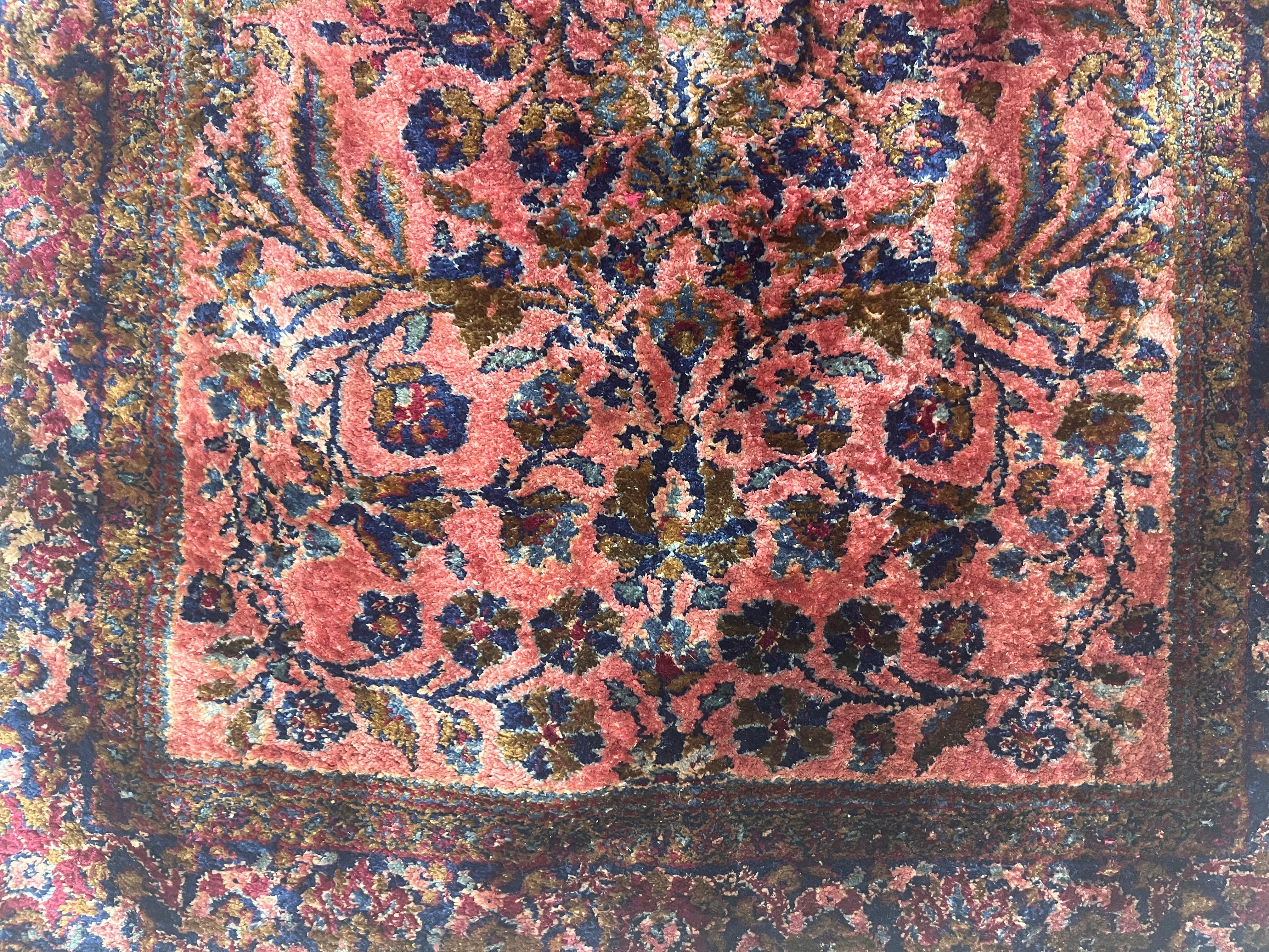 Antique Persian Silk Kashan Rug 2’0