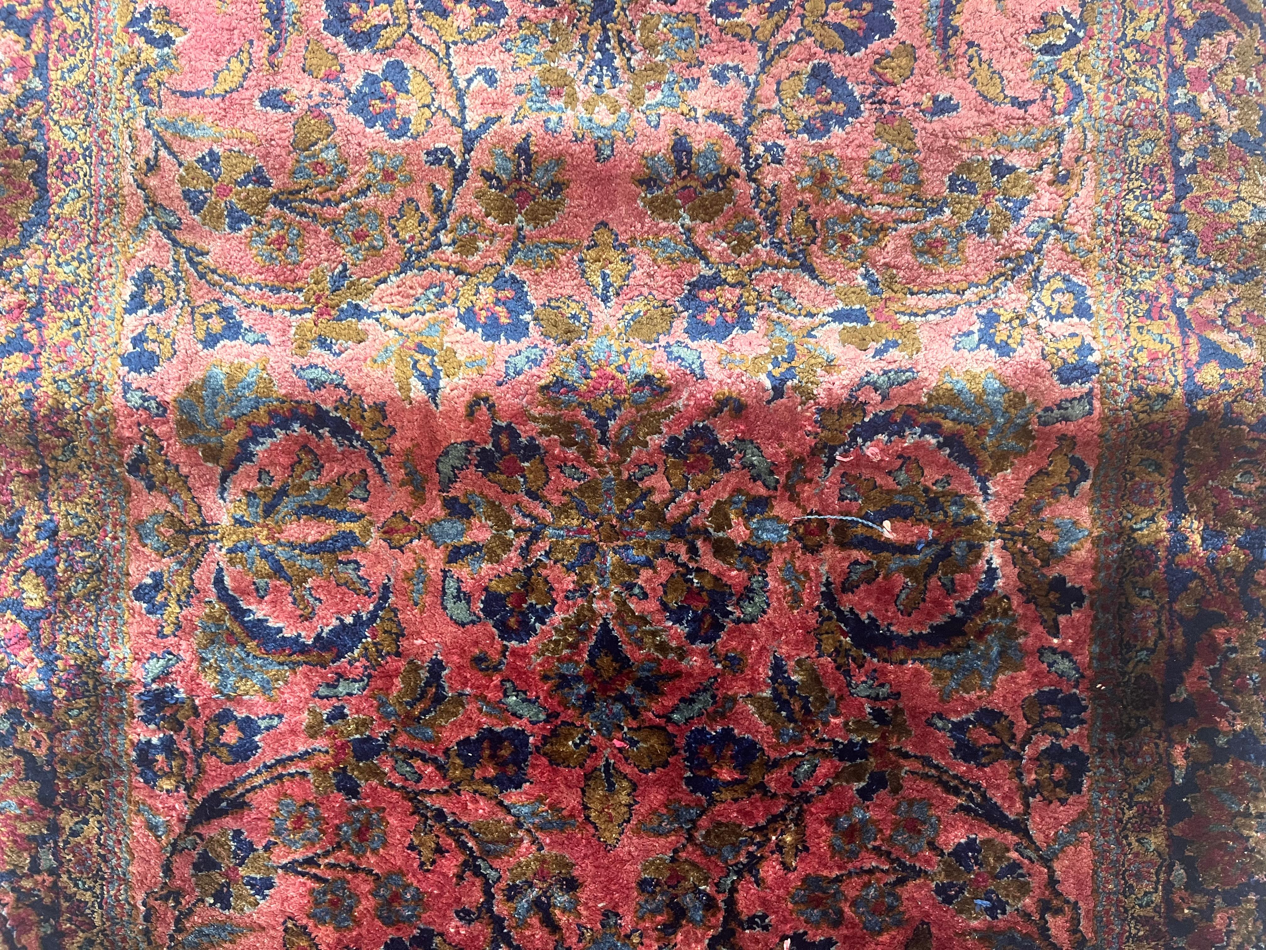 Antique Persian Silk Kashan Rug 2’0