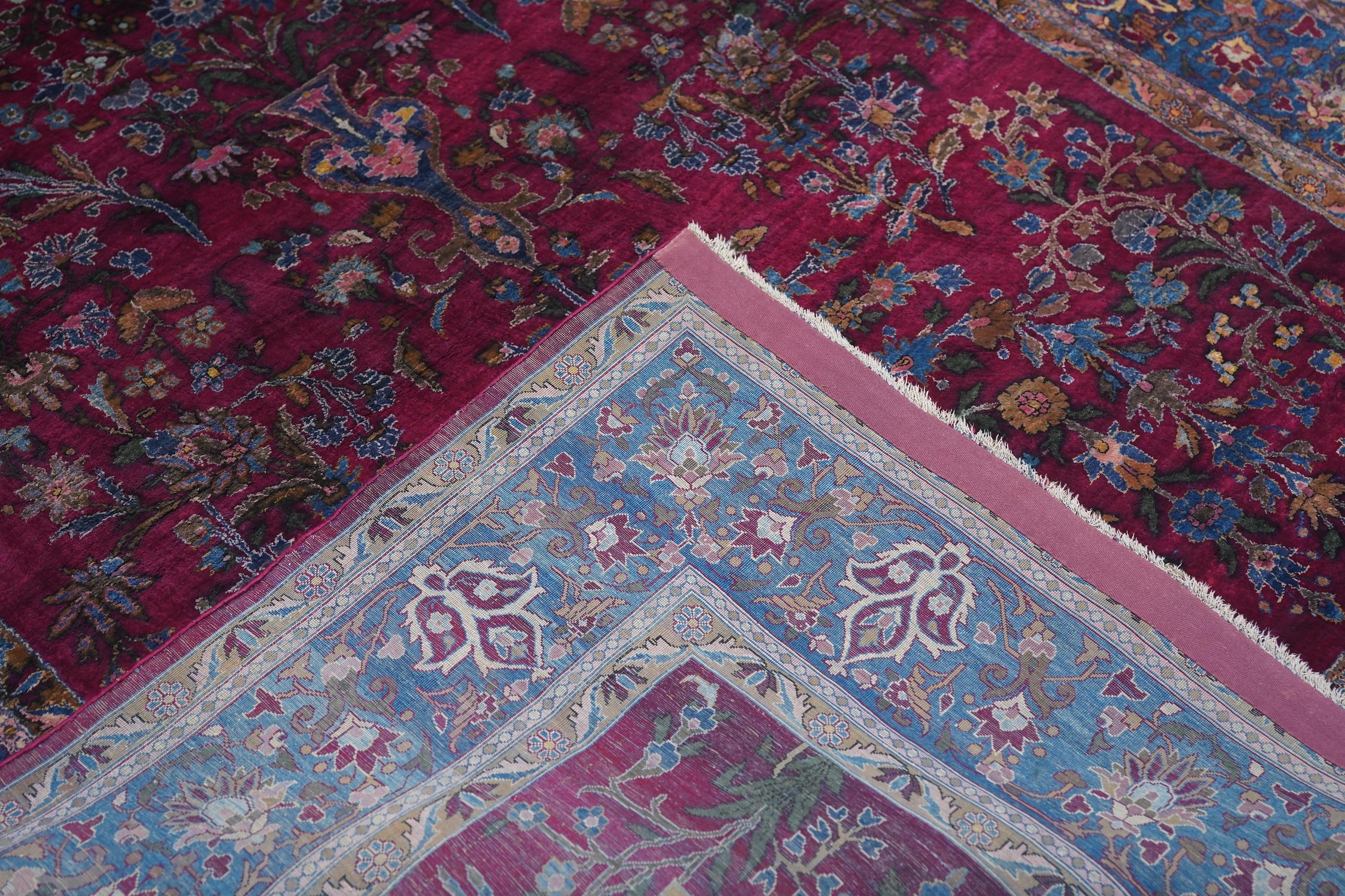 Antique Persian Silk Kashan Rug 4'5'' x 6'6'' For Sale 4