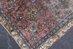 Antique Persian Silk Mohtesham Rug with Central Medallion 7'0 x 10'5