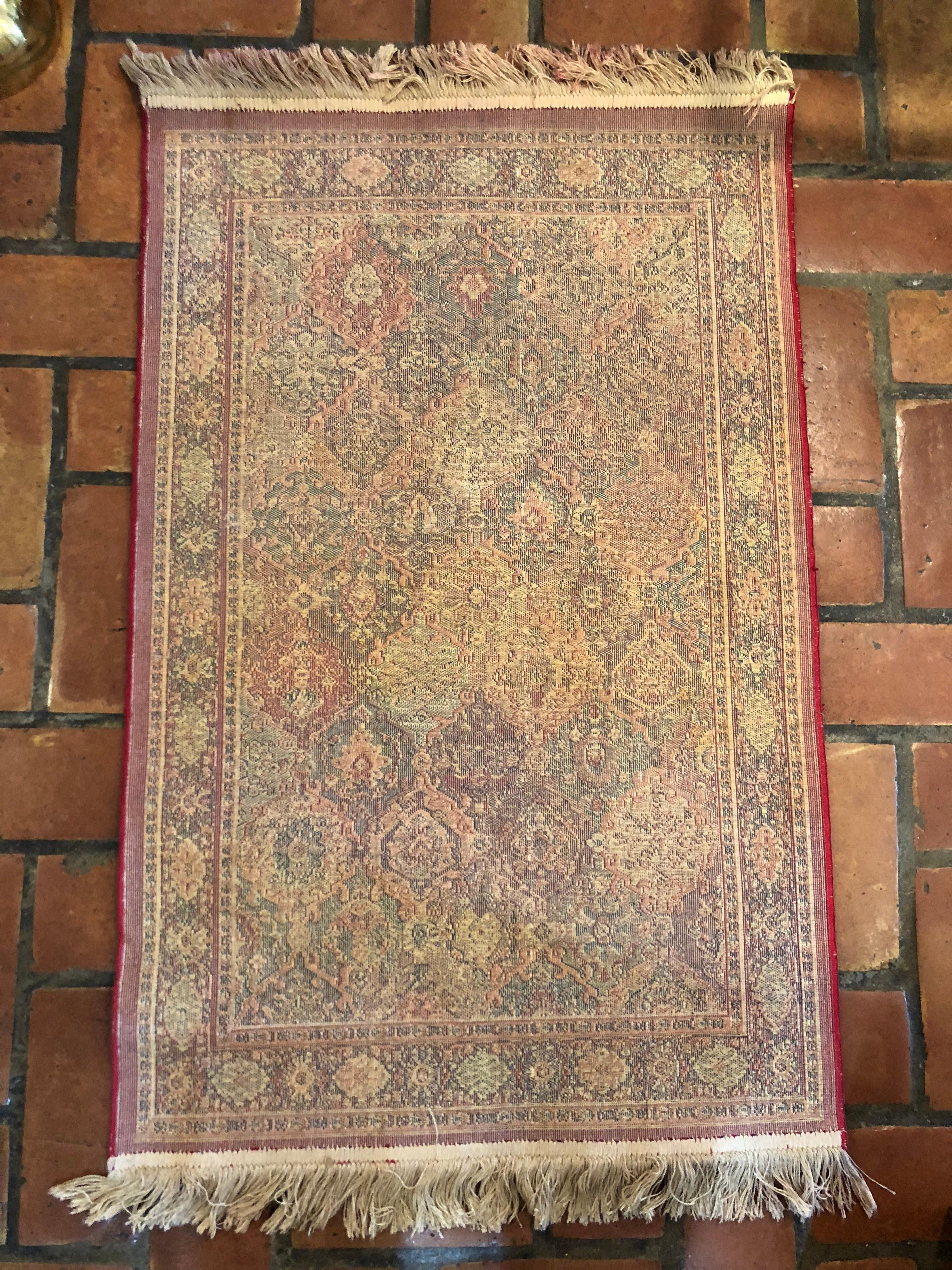 Antique Persian Silk Prayer Mat For Sale 4