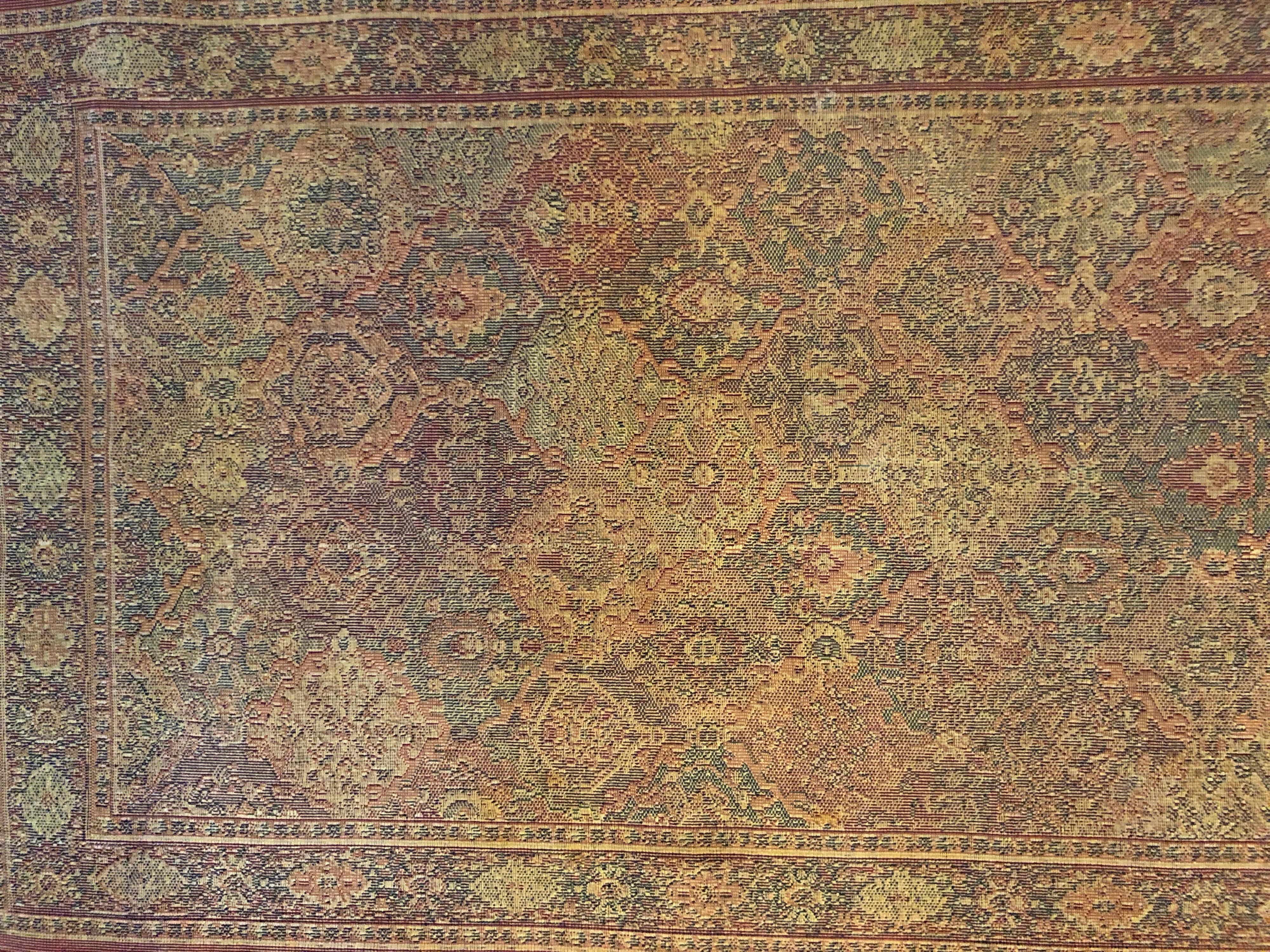 Antique Persian Silk Prayer Mat For Sale 7