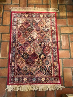Antique Persian Silk Prayer Mat