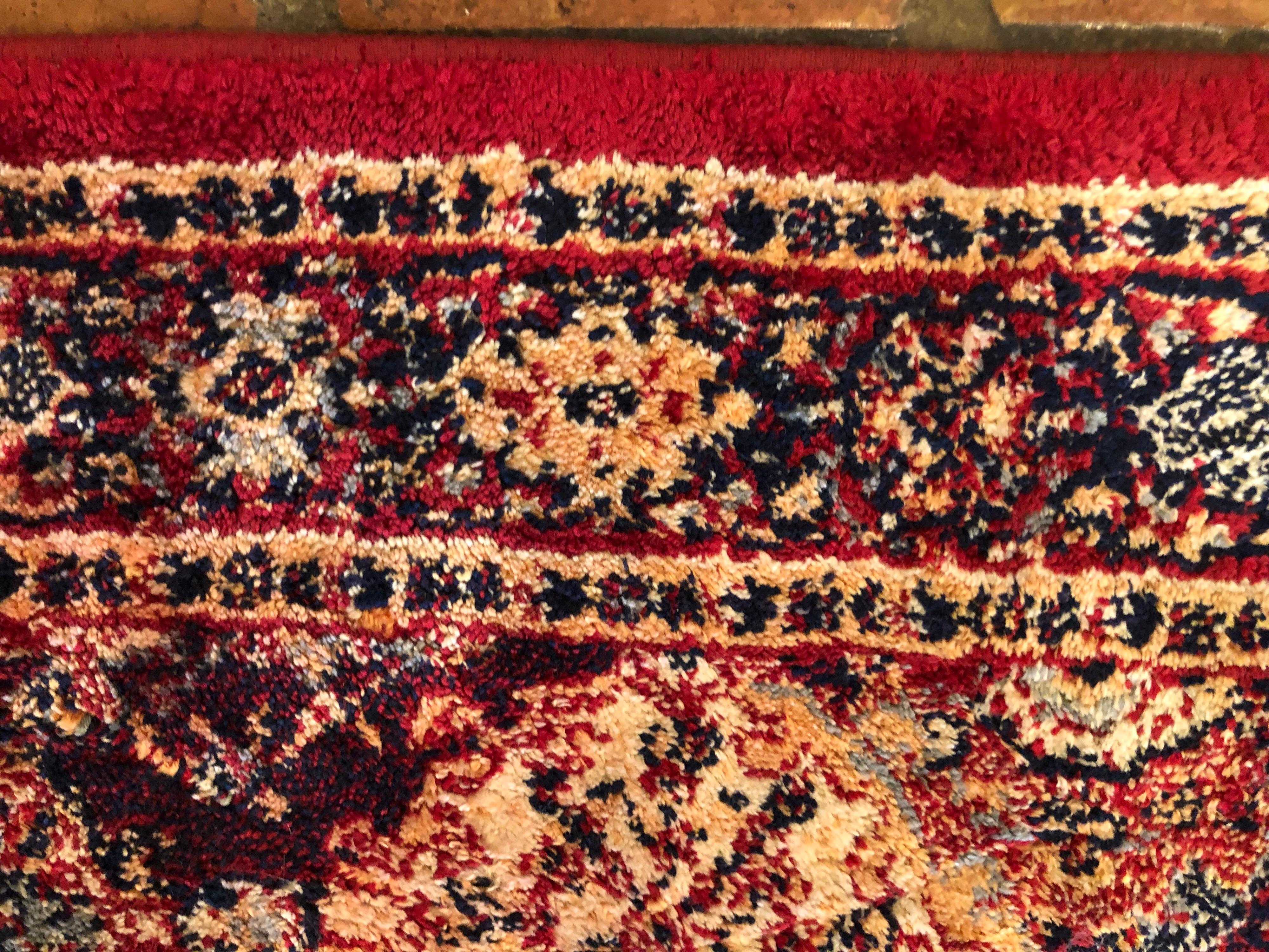 Hand-Knotted Antique Persian Silk Prayer Mat For Sale