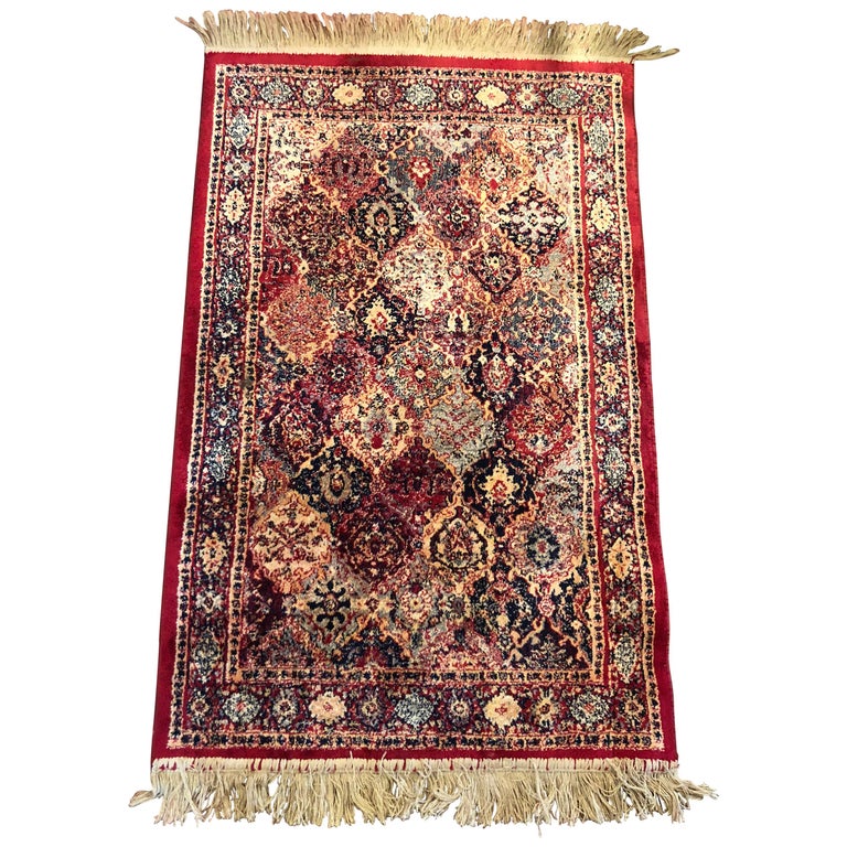 Antique Persian Silk Prayer Mat For Sale at 1stDibs