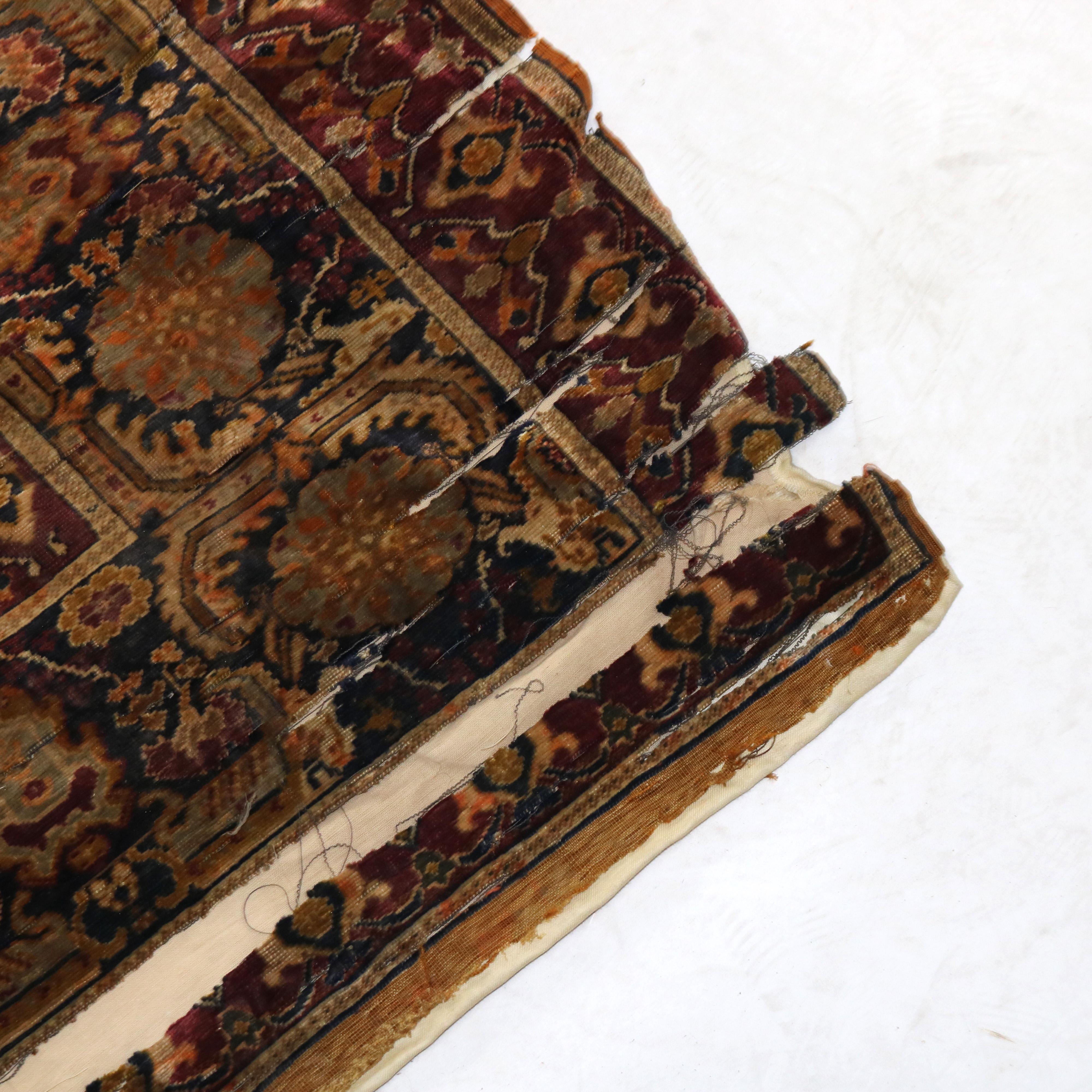 Antique Persian Silk Prayer Rug with Tree of Life 18thC For Sale 2
