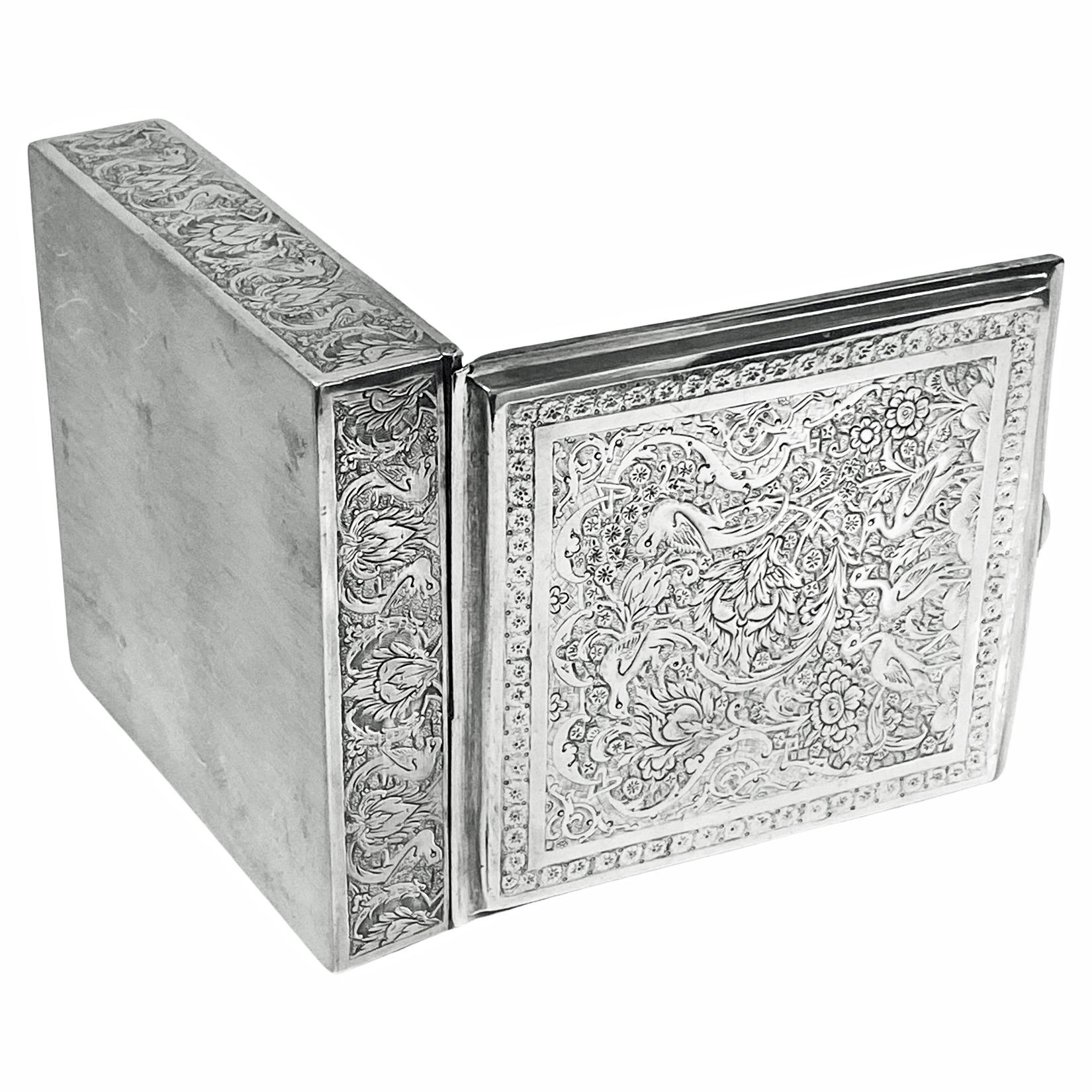 Antique Persian Silver Box C.1920.  1