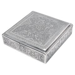 Antique Persian Silver Box C.1920. 
