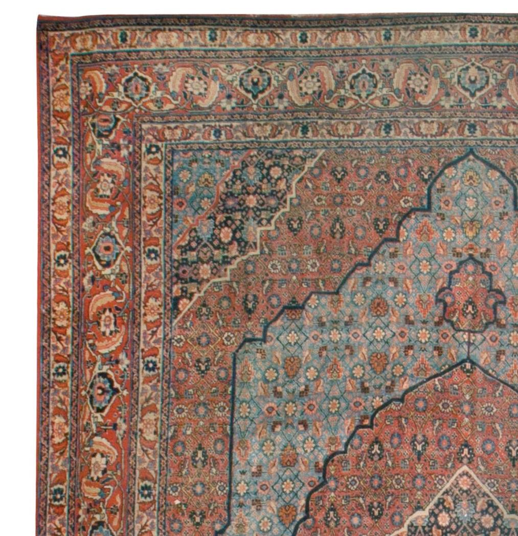 Antique Persian Sky Blue Tabriz Rug, circa 1870, 8'5 x 11'9 1