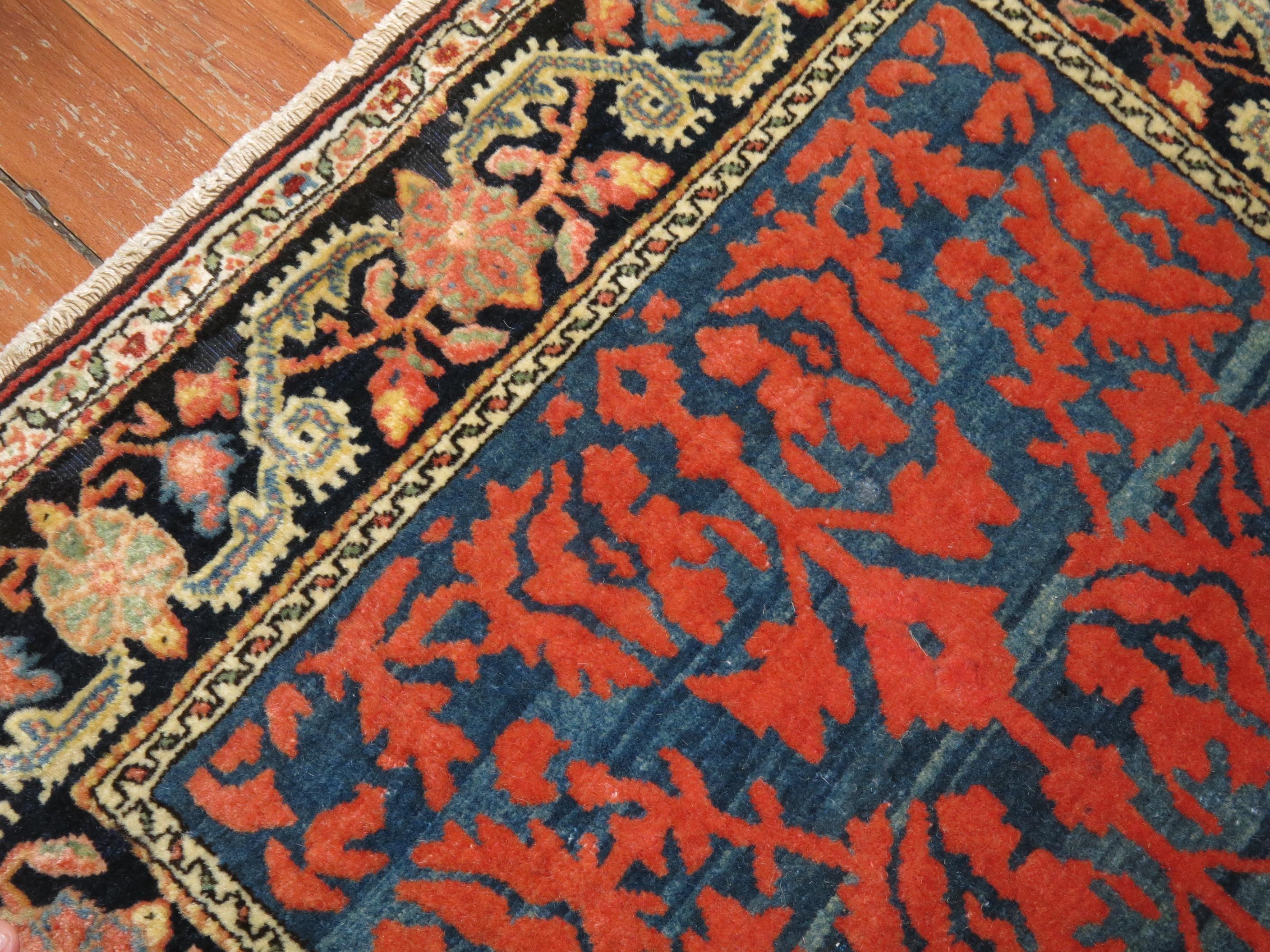 Perse Antique tapis persan Souf Jozan en vente