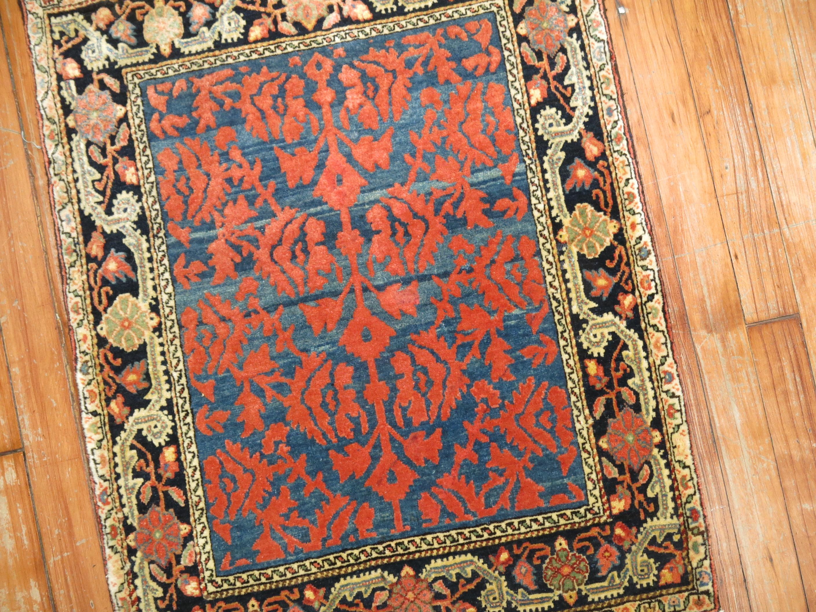 Antique Persian Souf Jozan Mat In Excellent Condition For Sale In New York, NY