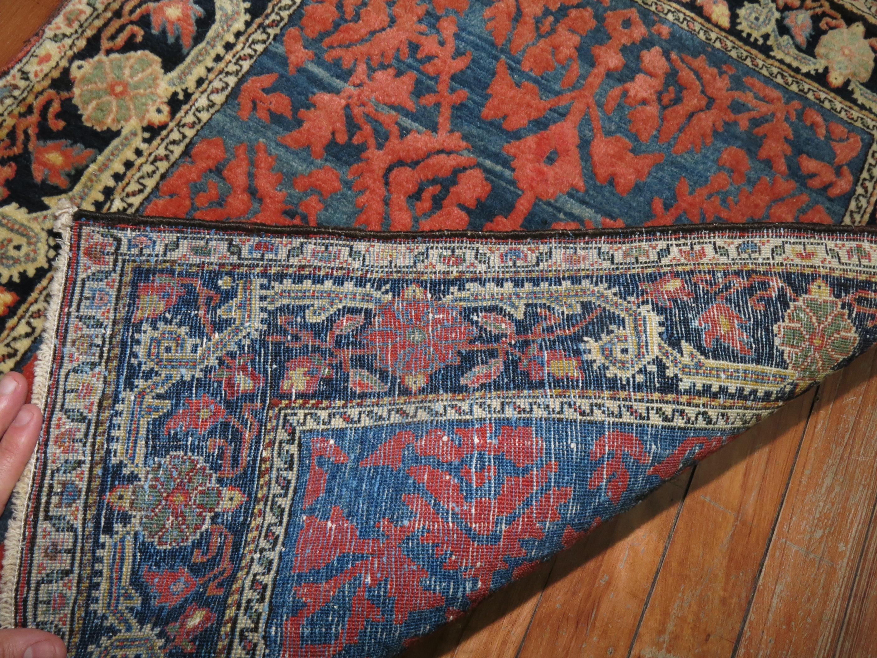 20th Century Antique Persian Souf Jozan Mat For Sale