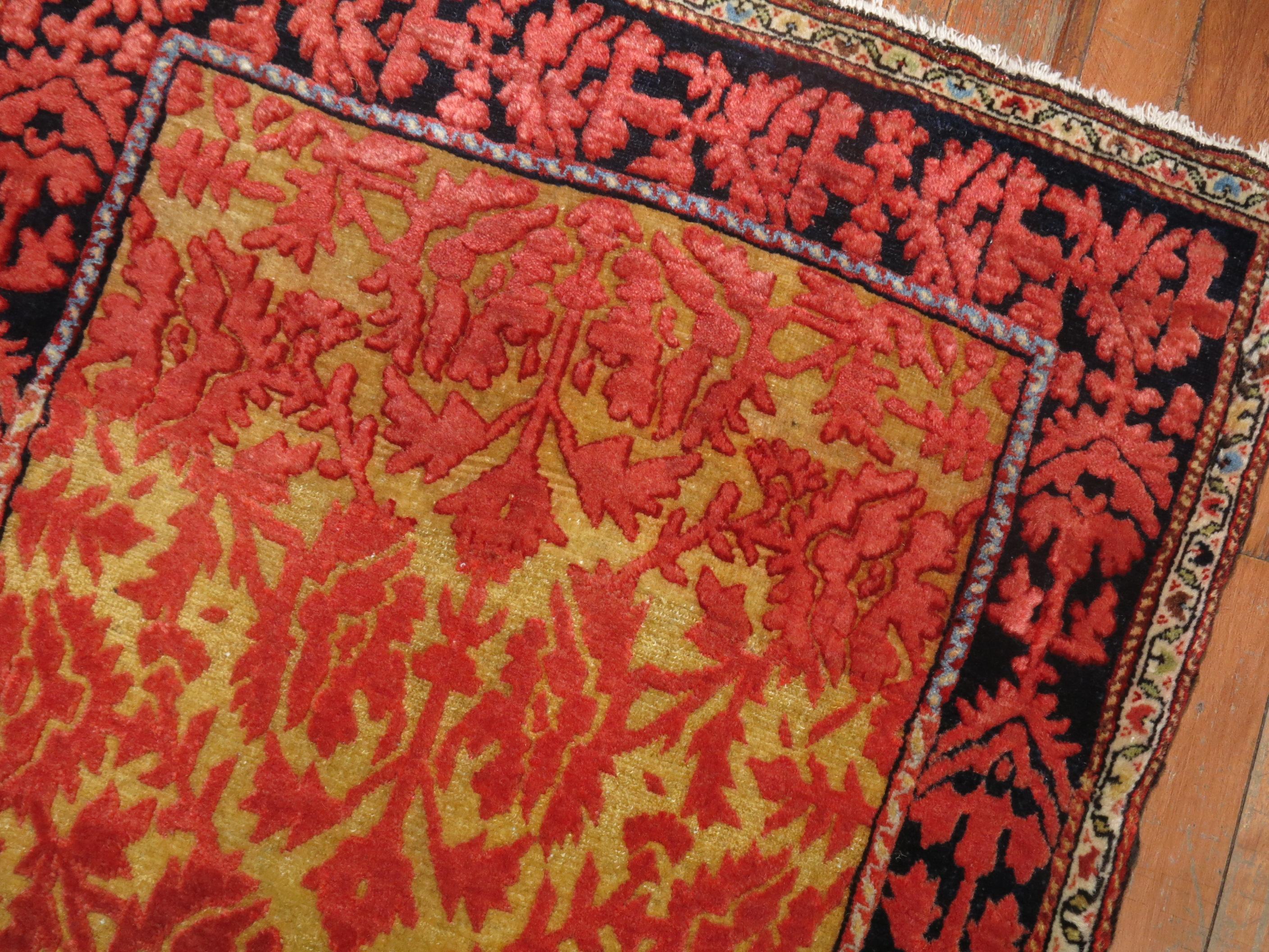 20th Century Antique Persian Souf Rug For Sale
