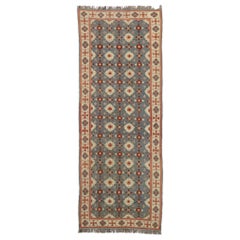 Antique Persian Soumak Gallery Rug with Arts & Crafts Style and Tribal Vibes