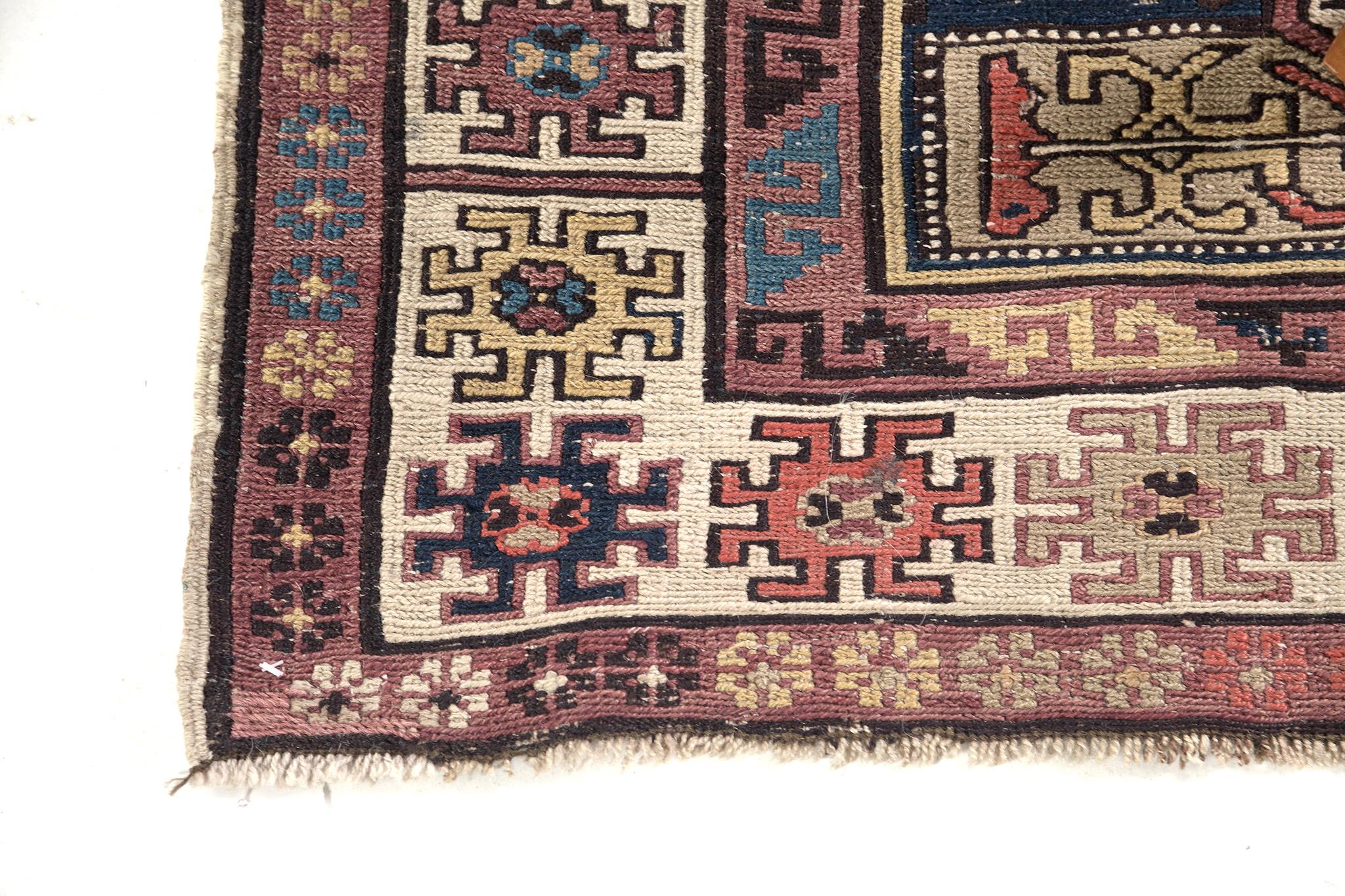 Wool Antique Persian Soumak Rug 28788 For Sale